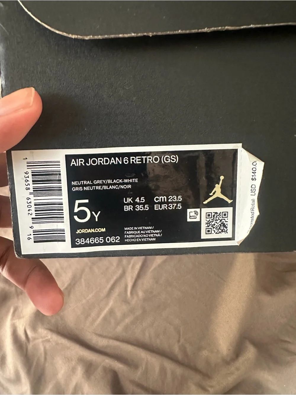 Jordan 6 retro grade school